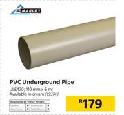 Marley PVC Underground Pipe ULE420