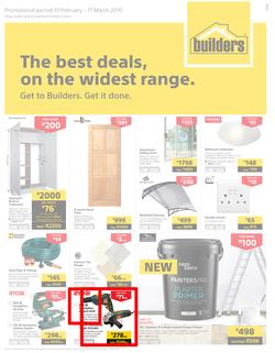 Builders KZN & EL : The Best Deals On The Widest Range (19 Feb - 17 March 2019), page 1