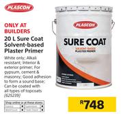 Plascon 20Ltr Sure Coat Solvent Based Plaster Primer
