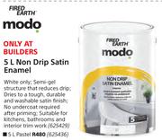 Fired Earth Modo 5Ltr Non Drip Satin Enamel(Pastel)