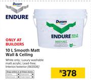 Duram Endure 10Ltr Smooth Matt Walls & Ceiling