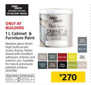 Fired Earth 1Ltr Cabinet & Furniture Paint