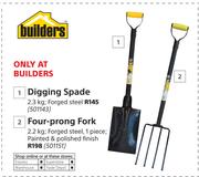Builders Digging Spade 2.3Kg, Forged Steel