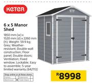 Keter 6 x 5 Manor Shed