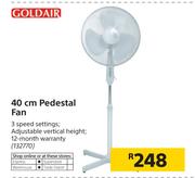 Goldair 40cm Pedestal Fan