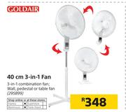 Goldair 40cm 3 in 1 Fan