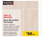 Trento River Wood Wall Tile Range-250mm x 400mm Per Sqm