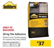 Builders 20Kg Tile Adhesive