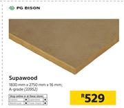 PG Bison Supawood-1830mm x 2750mm x 16mm; A Grade
