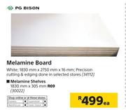 PG Bison Melamine Shelves-1830mm x 305mm
