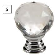 Silver Acrylic Golf Ball Knob