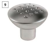 Dull Nickel Stipple Knob 34mm