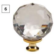 Gold Crystal Knob Base