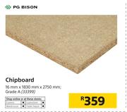 PG Bison Chipboard-16mm x 1830mm x 2750mm;Grade A