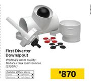 First Diverter Downspout
