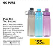 Go Pure Flip Top Bottles-Each