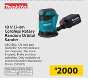Makita 18V Li-Ion Cordless Rotary Random Orbital Sander