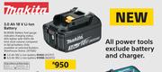 Makita 5.0 Ah 18V Li-Ion Battery