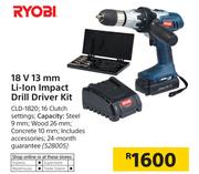Ryobi 18V 13mm Li-Ion Impact Drill Driver Kit