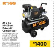 Ross 24L 1.5 HP Direct Drive Air Compressor