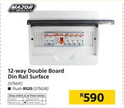 Major 12 Way Double Board Din rail Surface