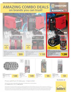 Builders : Disston & Blacksmith Promotion (15 February - 3 April 2022), page 1