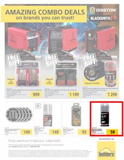 Builders : Disston & Blacksmith Promotion (15 February - 3 April 2022), page 1