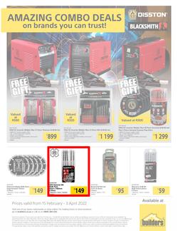 Builders : Disston & Blacksmith Promotion (15 February - 3 April 2022), page 1