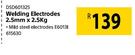Disston Welding Electrodes 2.5mm x 2.5Kg DSD601325