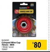 Blacksmith Crimped Wire Cup 75mm-M14 BS334301