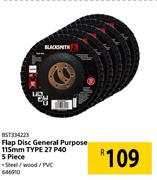 Blacksmith Flap Disc General Purpose 115mm Type 27 P40 BST334223