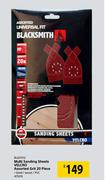Blacksmith Multi Sanding Sheets Velcro Assorted Grit 20 Piece BS327012
