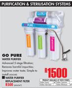 Go Pure Water Purifier Replacement Filter