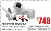 First Diverter Downspout