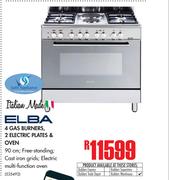 Elba 4 Gas Burners 2 Electric Plates & Oven