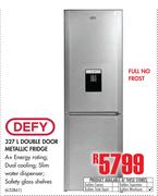 Defy 327Ltr Double Door Metallic Fridge