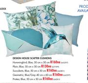 Design House Scatter Cushions Hummingbird Blue 50cm x 50cm-Each
