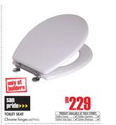 San Pride Toilet Seat Chrome Hinges