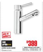 San Pride Aspire Basin Mixer Chrome
