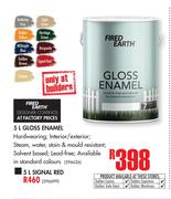 Fired Earth Signal Red Gloss Enamel-5Ltr