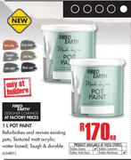 Fired Earth Pot Paint-1Ltr Each