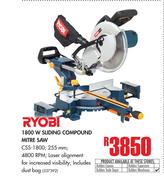 Ryobi 1800W Sliding Compound Mitre Saw