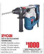 Ryobi Ryobi 800W SDS Plus Rotary Hammer Drill