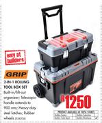 Grip 2-In-1 Rolling Tool Box Set