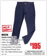 Beck Denim Work Jean
