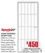 Xpanda Diy Econo Shootbolt Security Gate-2000mm x 770mm