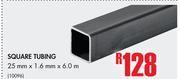 Square Tubing-25mm x 1.6mm x 6.0m