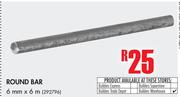 Round Bar-6mm x 6m