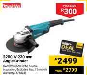 Makita 2200W 230mm Angle Grinder 171823