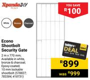 Xpanda DIY Econo Shootbolt Security Gate-2m X 770mm